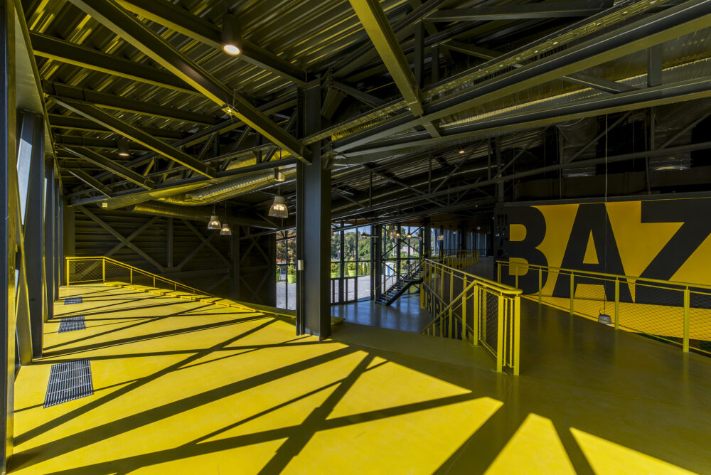Modern architecture filming location in Slovenia or Croatia
