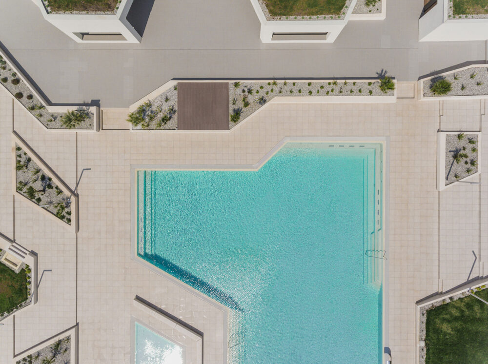 Modern architecture filming location in Slovenia or Croatia
