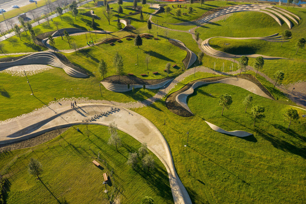 Modern architecture filming location in Slovenia or Croatia