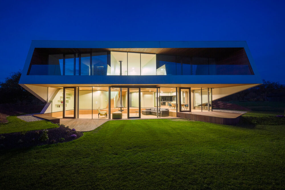 Modern architecture filming location in Slovenia or Croatia