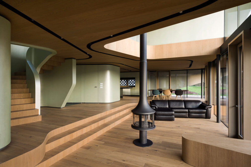 Modern architecture filming location in Slovenia or Croatia