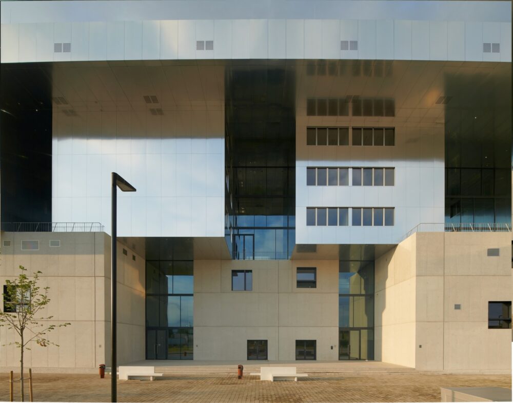 Modern architecture filming location in Slovenia or Croatia