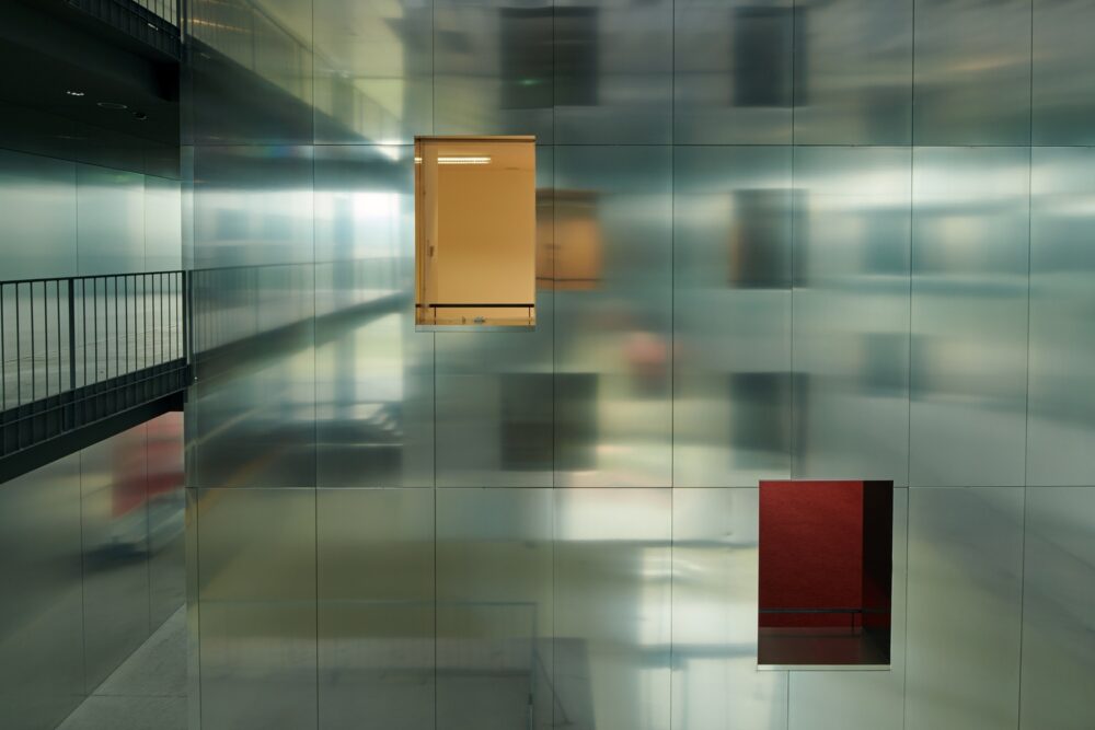 Modern architecture filming location in Slovenia or Croatia