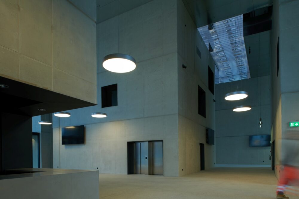 Modern architecture filming location in Slovenia or Croatia