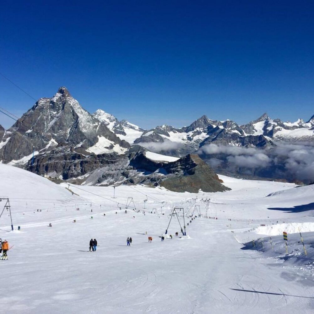 Cervinia glacier, Italy – glacier filming location